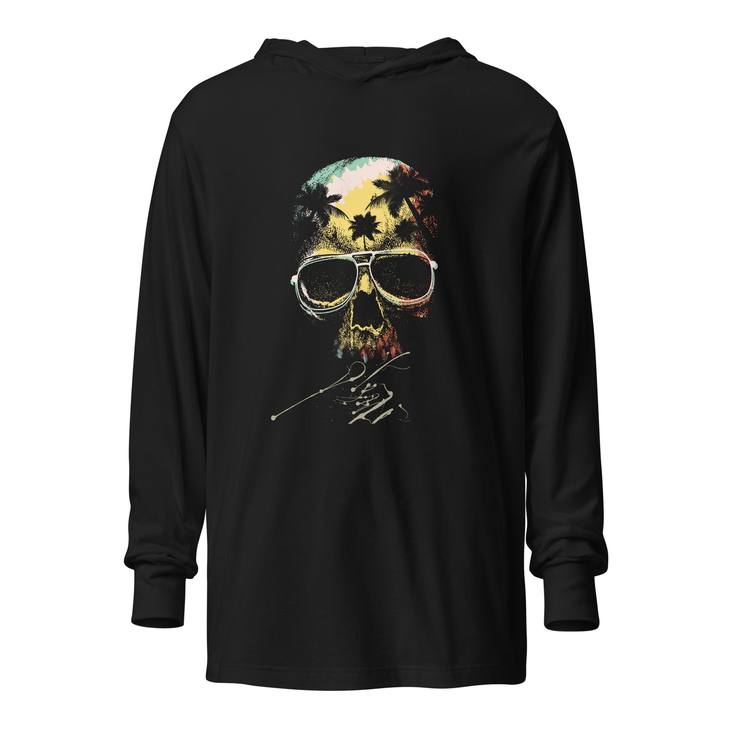 subdx skull II I Langarmshirt mit Kapuze