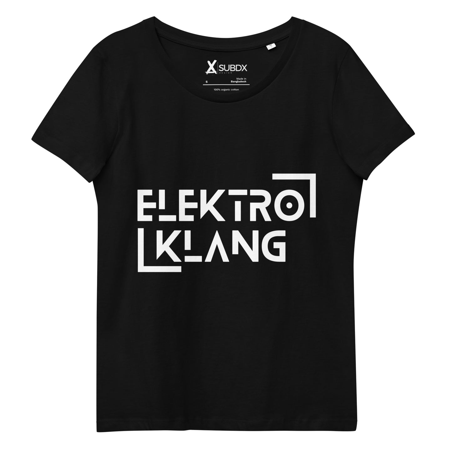 Elektro Klang I Enganliegendes Öko-Shirt